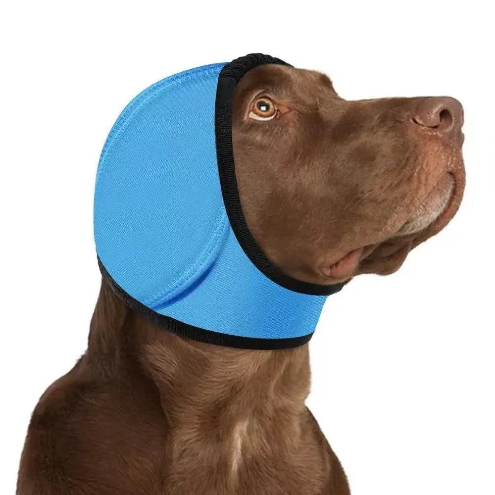 Dog Calming Earmuffs - Noise Reduction Hood for Storms & Fireworks