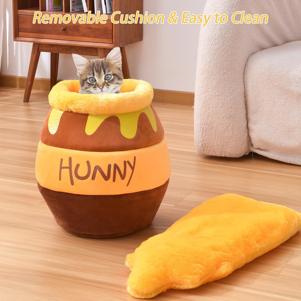Honey Pot Cat Cave Bed - Soft Rebound Sponge Pet Nest