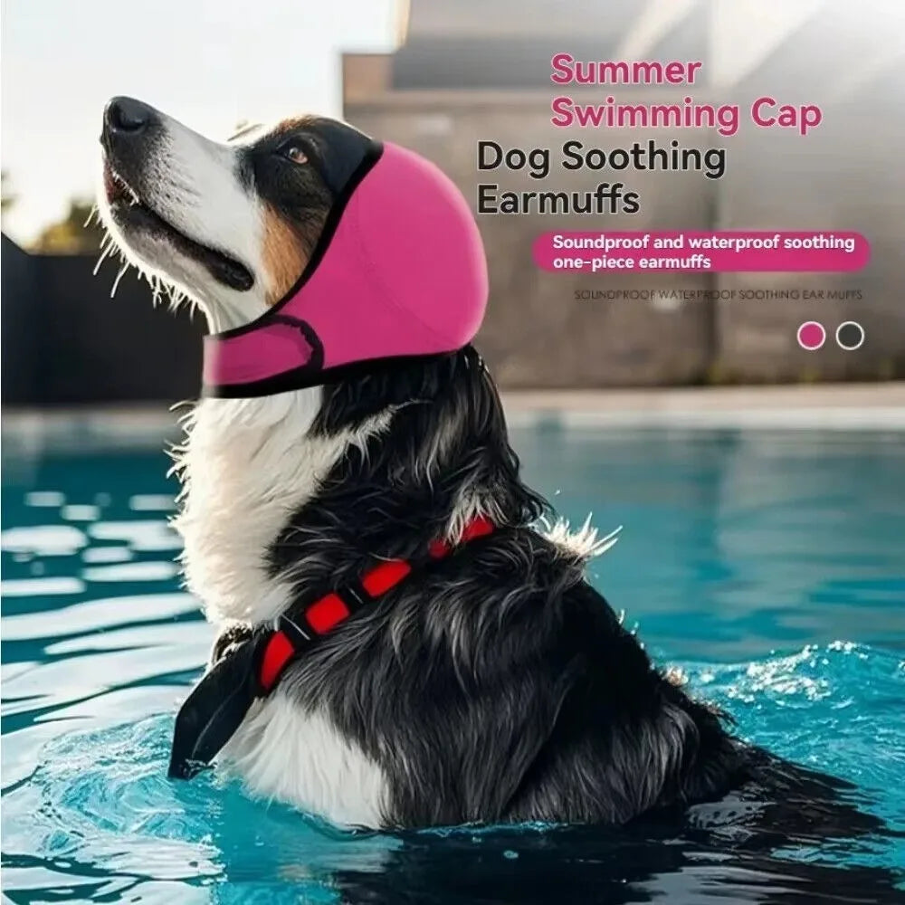 Dog Calming Earmuffs - Noise Reduction Hood for Storms & Fireworks