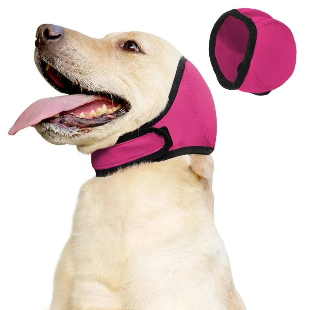 Dog Calming Earmuffs - Noise Reduction Hood for Storms & Fireworks