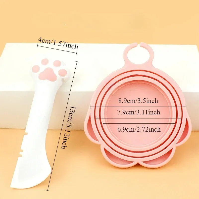 3-in-1 Pet Food Spoon & Silicone Can Lid Opener