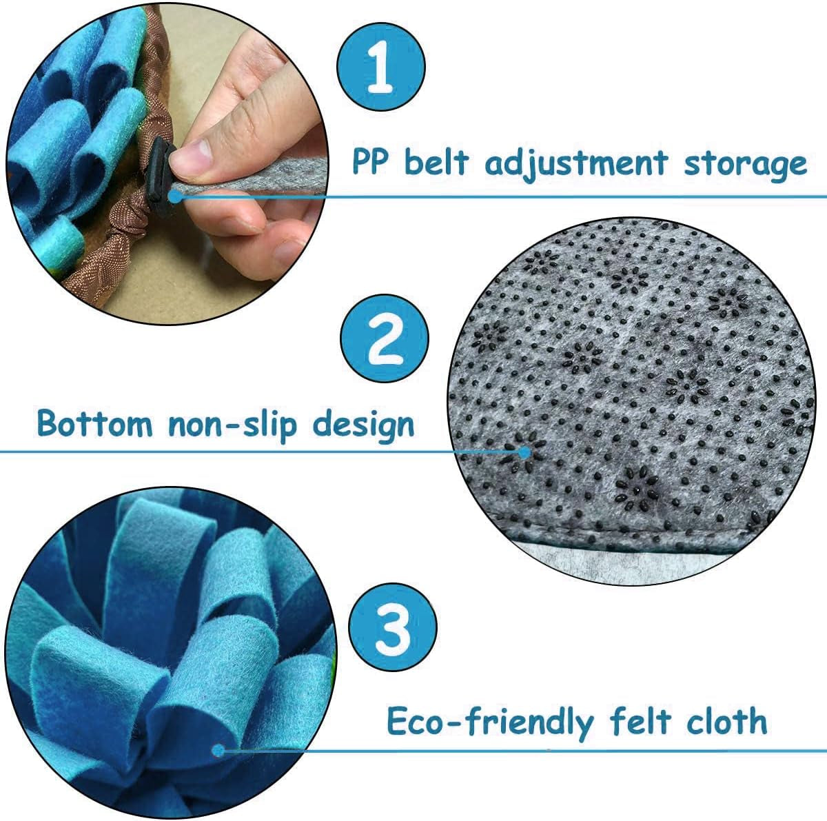 Dog Snuffle Mat — Slow Feeder & Foraging Mat for Boredom & Stress Relief