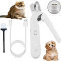 Quiet Pet Nail Grinder — Rechargeable Claw Trimmer with LED Light for Dogs & Cats