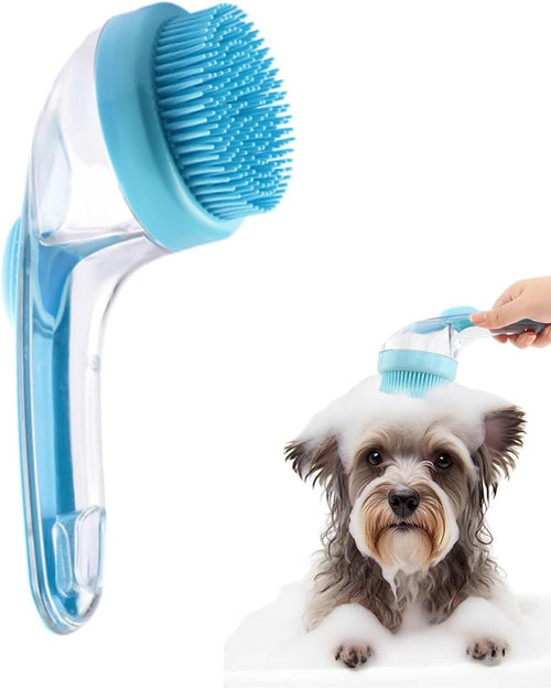 2-in-1 Pet Bath Brush - Blue