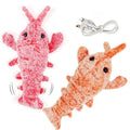 Electric Jumping Shrimp Cat Toy - USB Rechargeable