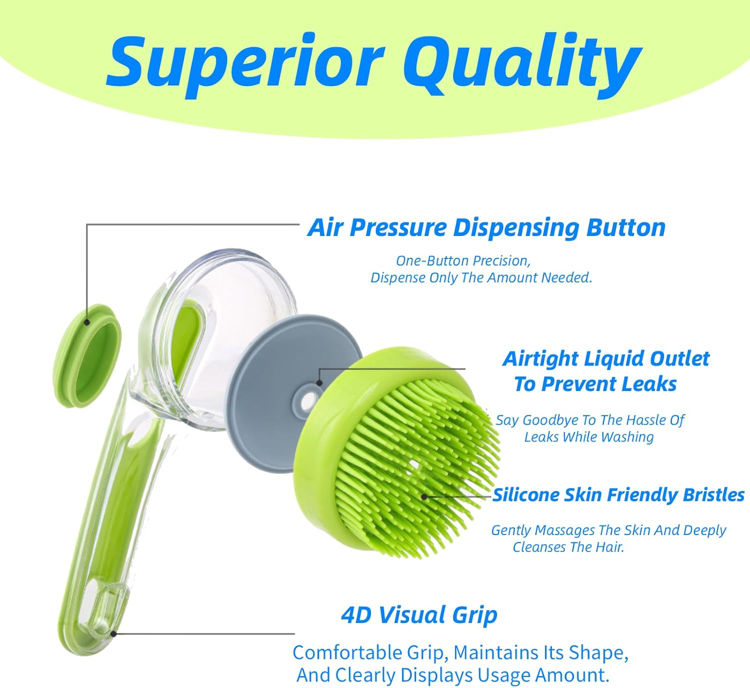 2-in-1 Pet Bath Brush detail