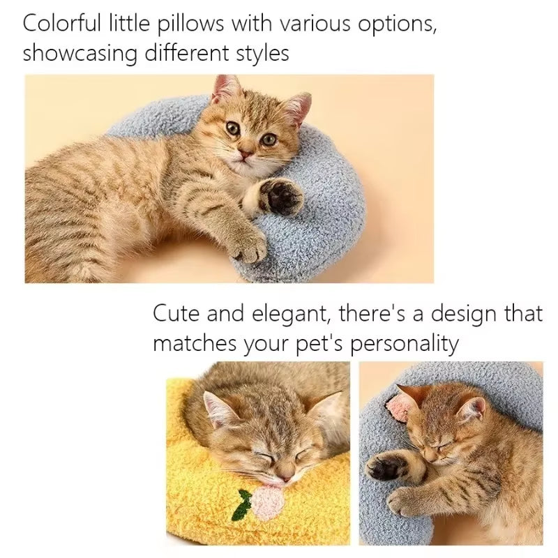 U-Shaped Pet Pillow for Cats and Dogs