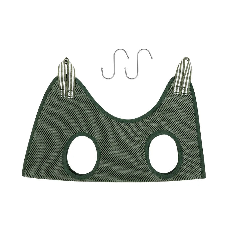 Cat Grooming Restraint Hammock green