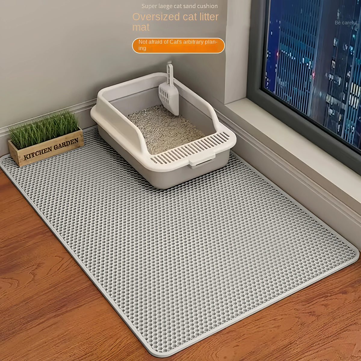Large Double-Layer Waterproof Cat Litter Mat