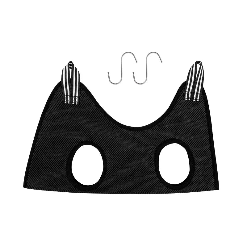 Cat Grooming Restraint Hammock black