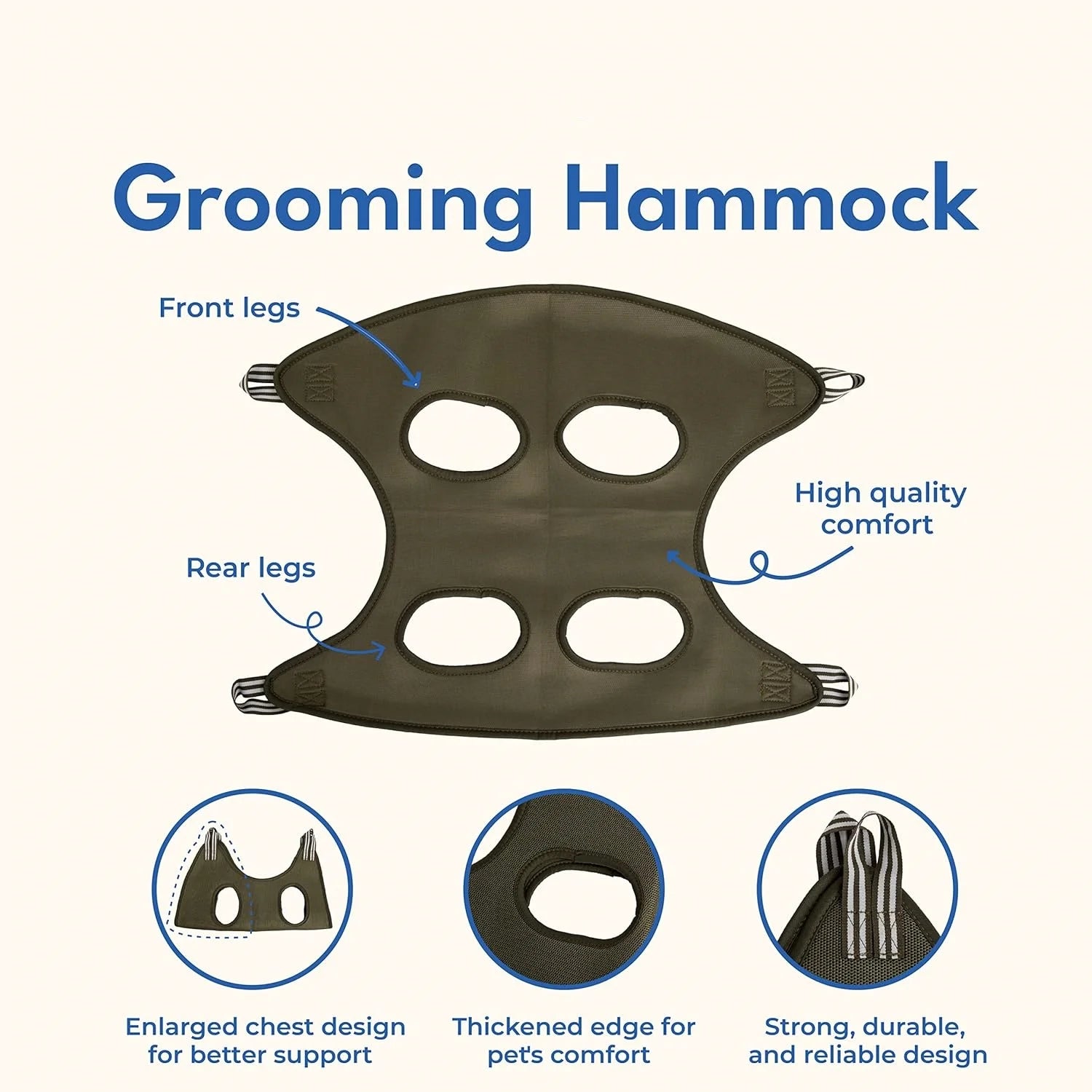 Cat Grooming Restraint Hammock in use