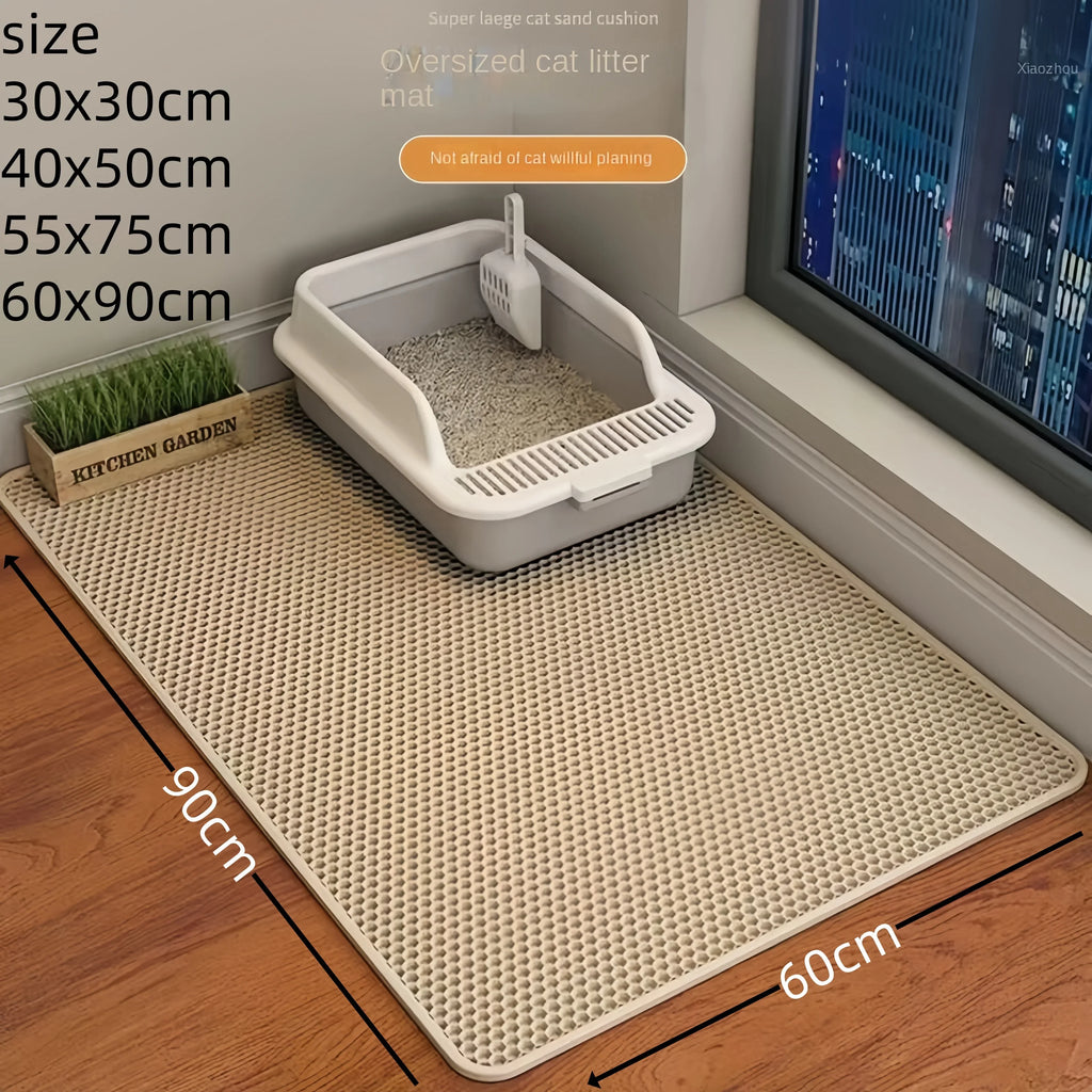 Large Double-Layer Waterproof Cat Litter Mat