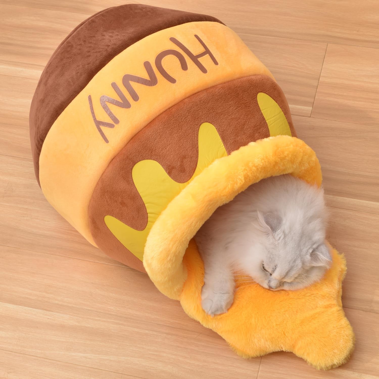 Honey Pot Cat Cave Bed - Soft Rebound Sponge Pet Nest