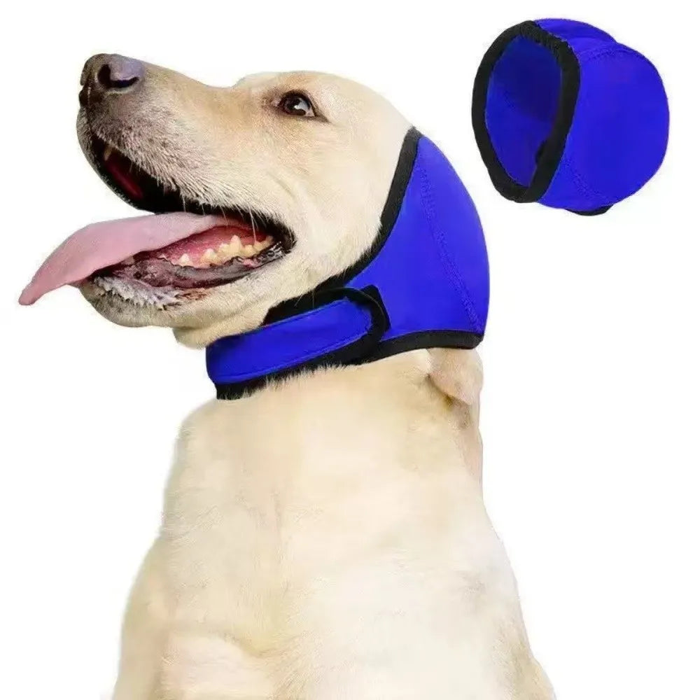 Dog Calming Earmuffs - Noise Reduction Hood for Storms & Fireworks