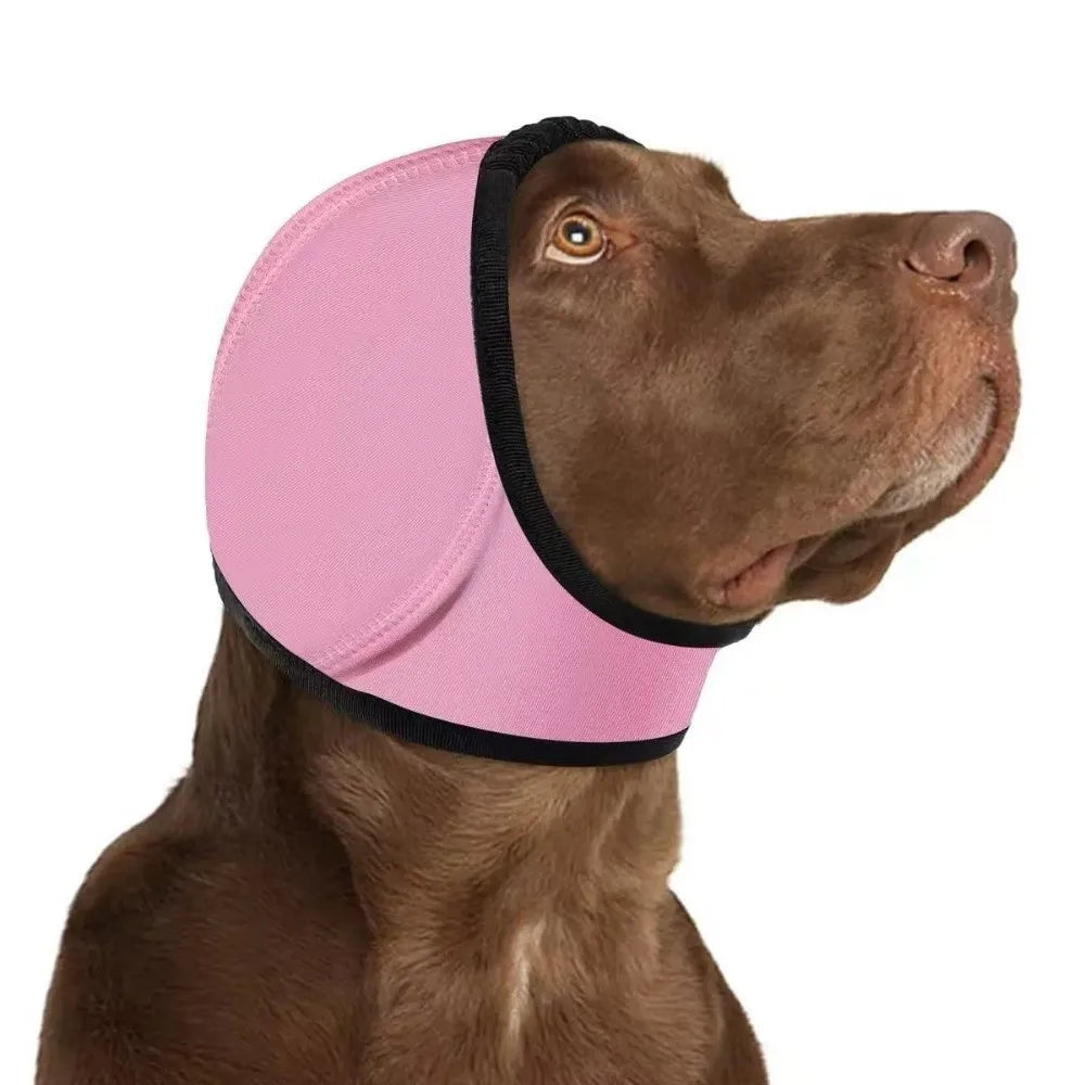 Dog Calming Earmuffs - Noise Reduction Hood for Storms & Fireworks