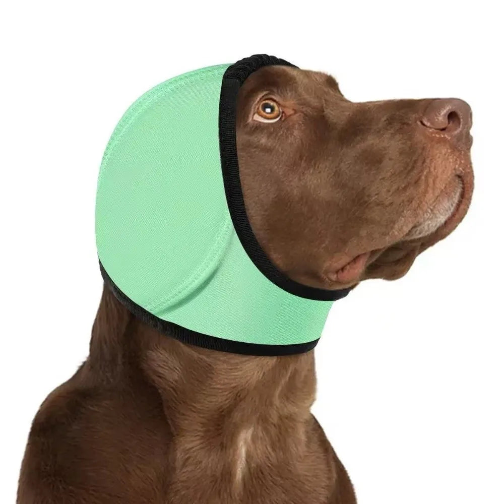 Dog Calming Earmuffs - Noise Reduction Hood for Storms & Fireworks