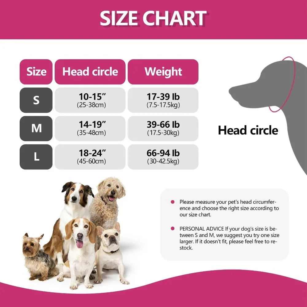 Dog Calming Earmuffs - Noise Reduction Hood for Storms & Fireworks